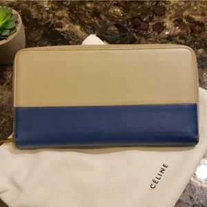 Céline Bicolor Long Wallet